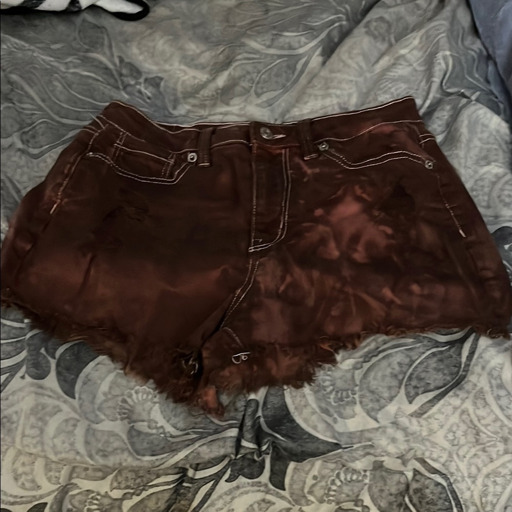 NWOT AE acid dyed Brown Jean shorts